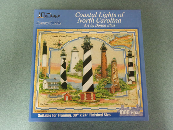 Coastal Lights of North Carolina Puzzle (1000 Pieces)