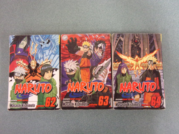Naruto: Vol. 62-64 by Masashi Kishimoto (Ex-Library Paperback)