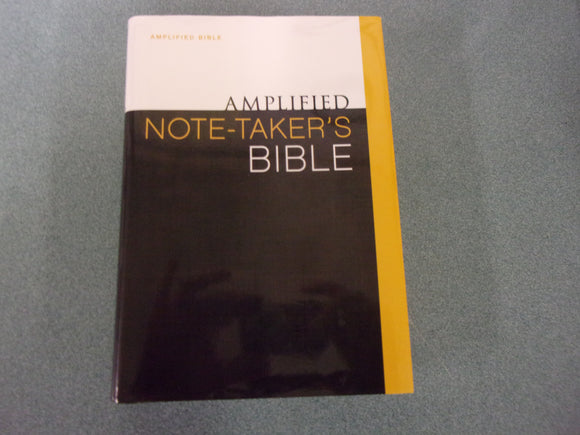Amplified Note-Taker's Bible by Zondervan (HC/DJ) *Clean copy in like new condition.