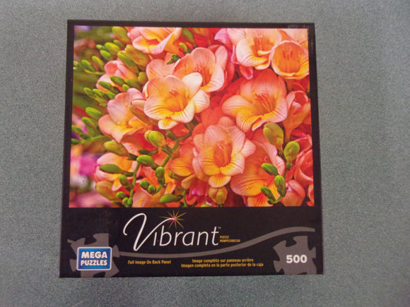 Yellow and Pink Flowers Vibrant Puzzle (500 Pieces)