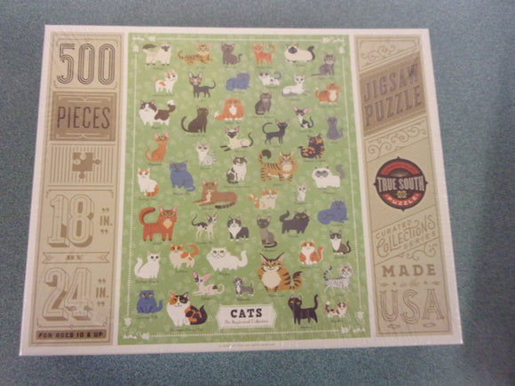 Cats True South Puzzle (500 Pieces) Still Sealed! Brand New!