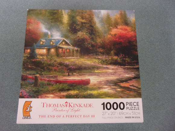 The End of a Perfect Day III Thomas Kinkade Puzzle (1000 Pieces) Brand New! Still Sealed!