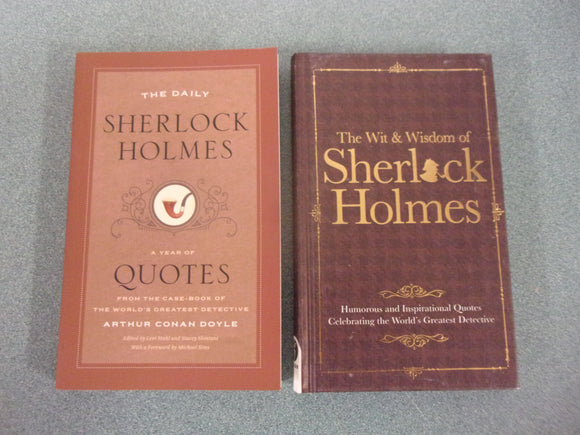 The Daily Sherlock Holmes by Arthur Conan Doyle (Paperback) and Sherlock Holmes Wit & Wisdom by Malcolm Croft (HC)