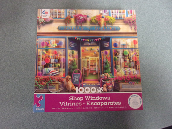 Books Galore Shop Windows Puzzle (1000 Pieces)