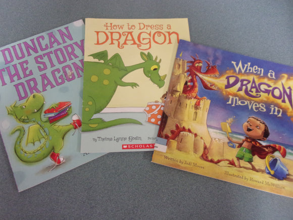 Set of 3 Picture Books with Dragon Characters (Paperback)