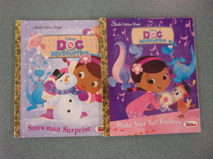 Set of 2 Disney Junior Doc McStuffins Books by Andrea Posner-Sanchez (Little Golden Books HC)