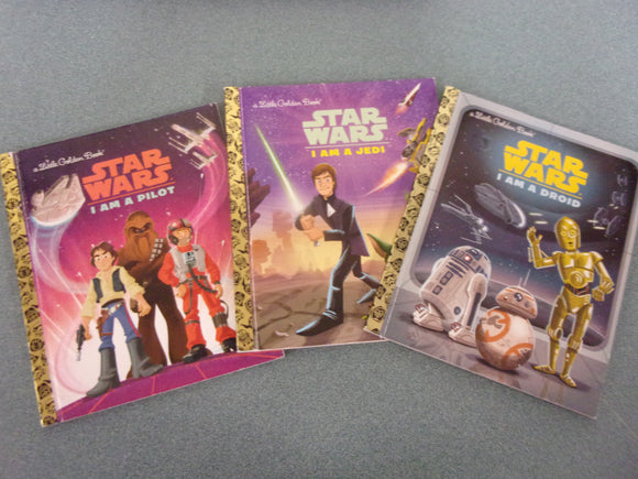 Set of 3 Star Wars Little Golden Books: I Am a Jedi / I Am a Droid / I Am a Pilot by Christopher Nicholas (HC)