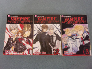 Vampire Knight: Vol. 1-3 by Matsuri Hino (Ex-Library Paperback)