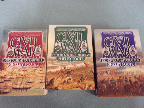 The Civil War: A Narrative, Vol. 1-3 by Shelby Foote (Paperback)