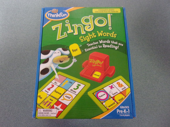 Zingo! Sight Words Early Reading Game