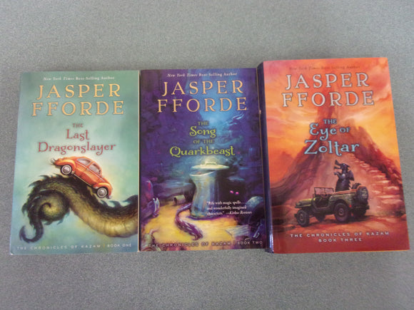 The Chronicles of Kazam: Books 1-3 by Jasper Fforde (2 Paperbacks + 1 HC/DJ)