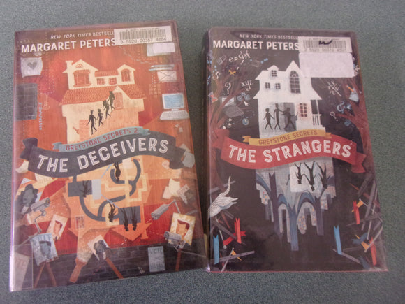 The Strangers and The Deceivers: Greystone Secrets, Book 1-2 by Margaret Peterson Haddix (Ex-Library HC/DJ)