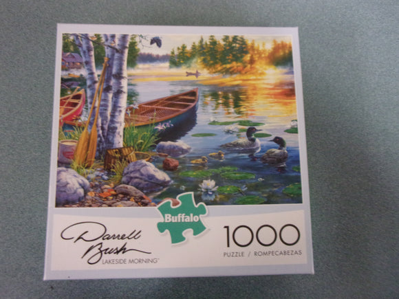 Lakeside Morning Darrell Bush Buffalo Puzzle (1000 Pieces)