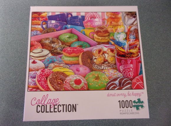 donut worry, be happy! Collage Collection Puzzle (1000 Pieces)