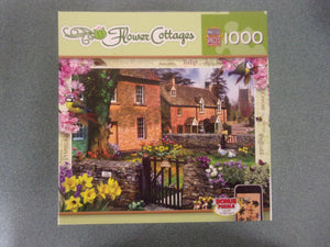 Tulip Collage, Flower Cottages Masterpieces Puzzle (1000 Pieces)