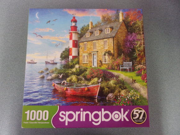 The Cottage Lighthouse Springbok Puzzle (1000 Pieces)