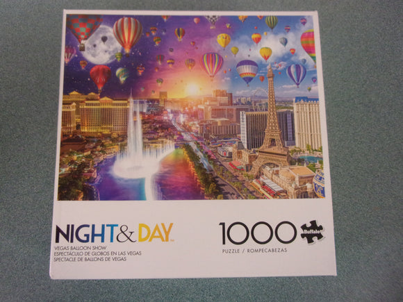 Night & Day Vegas Balloon Show Buffalo Puzzle (1000 Pieces)