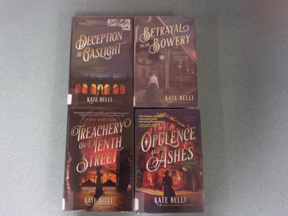 Gilded Gotham Mysteries: Books 1-4 by Kate Belli (Ex-Library HC/DJ)