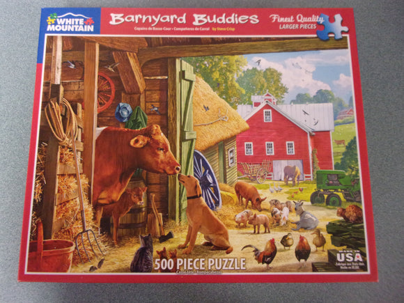 Barnyard Buddies White Mountain Puzzle (500 Pieces)