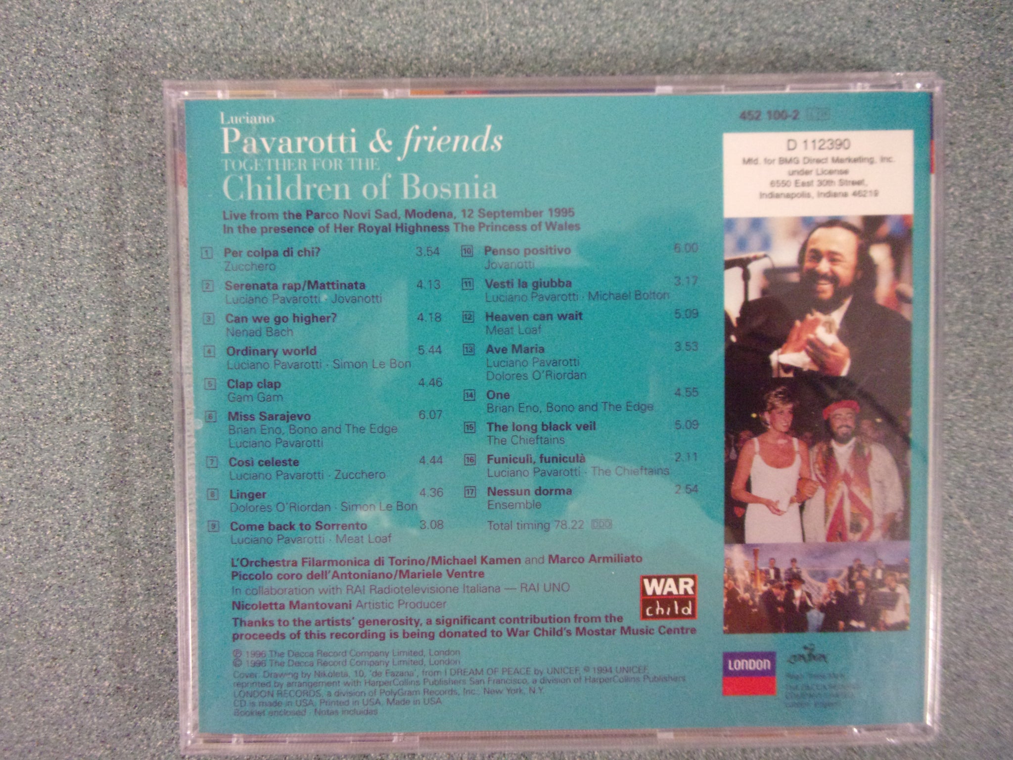 Pavarotti & Friends: For the Children of Bosnia (Music CD