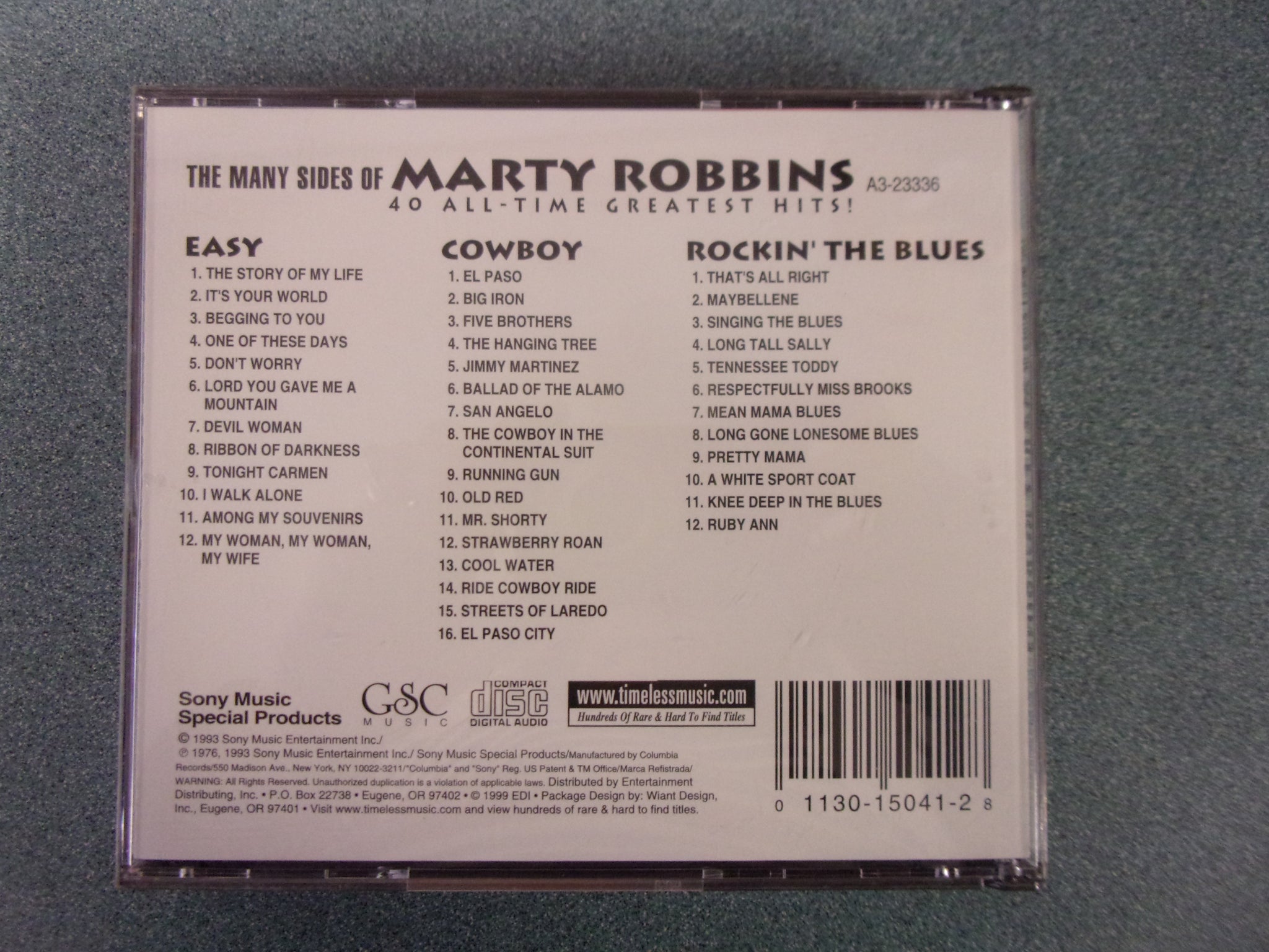 The Many Sides Of Marty Robbins: 40 All-Time Greatest Hits (Music CD ...