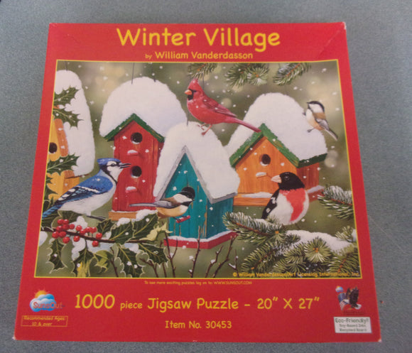 Winter Village SunsOut Puzzle (500 Pieces)