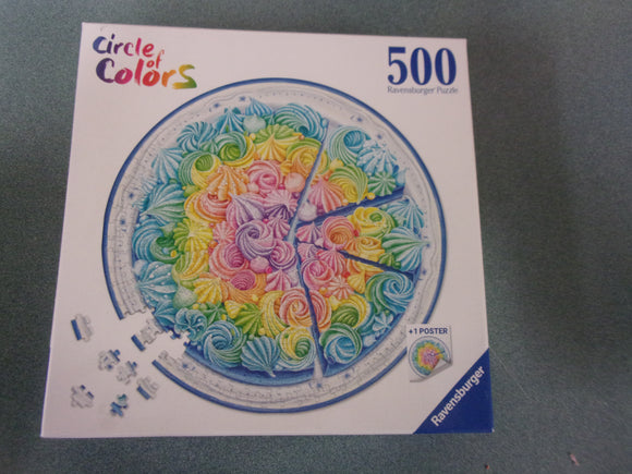 Circle of Colors Frosted Cake Ravensburger Puzzle (500 Pieces)