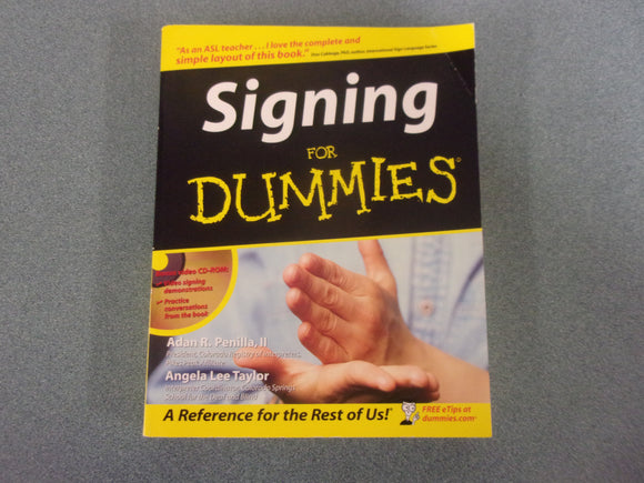 Signing For Dummies by Adan R. Penilla (Paperback)