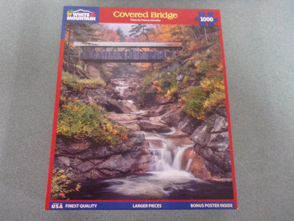 Covered Bridge White Mountain Puzzle (1000 Pieces)