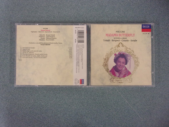 Puccini: Madama Butterfly (Music CD)