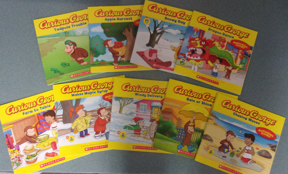 Set of 7 Curious George Picture Books (Paperback)