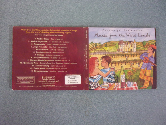 Putumayo Presents Music from the Wine Lands (Music CD)