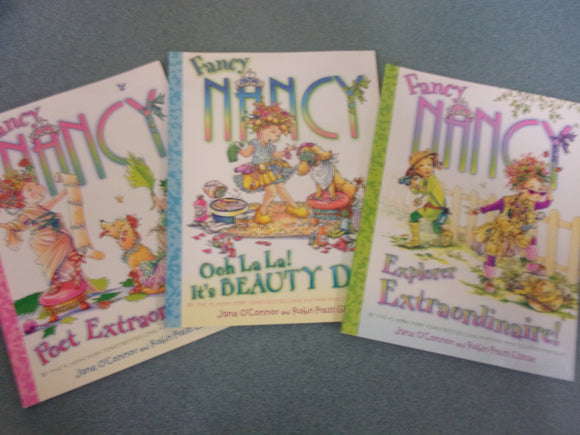 Set of 3 Fancy Nancy: Poet Extraordinaire!/Ooh La! La! It's Beauty Day!/ Explorer Extraordinaire! by Jane O' Connor (Paperback)