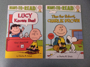 Set of 2 Charlie Brown Ready-To-Read Level Two Readers by Charles M. Schulz (Paperback)