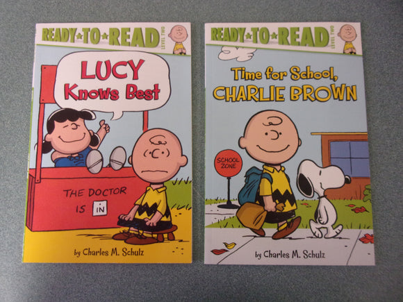 Set of 2 Charlie Brown Ready-To-Read Level Two Readers by Charles M. Schulz (Paperback)