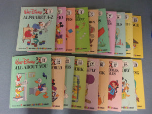 Walt Disney Fun-To-Learn  Book Set: Complete, Volumes 1-18 by Walt Disney (HC)