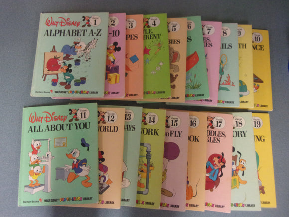 Walt Disney Fun-To-Learn  Book Set: Complete, Volumes 1-18 by Walt Disney (HC)