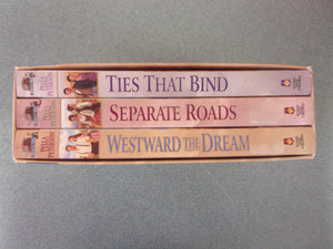 Ribbons West Trilogy: Westward The Dream / Separate Roads / Ties That Bind by Judith Pella and Tracie Peterson (Trade Paperback)