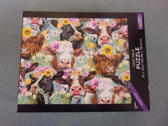 Cows With Flowers Puzzle (1000 Pieces)