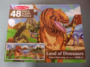 Land of the Dinosaurs Melissa & Doug Floor Puzzle (48 Pieces) Complete!