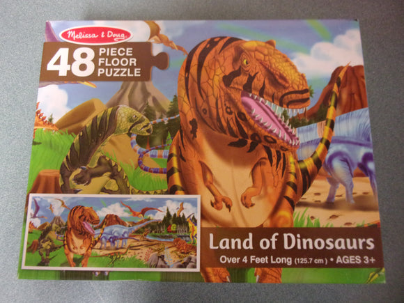 Land of the Dinosaurs Melissa & Doug Floor Puzzle (48 Pieces) Complete!