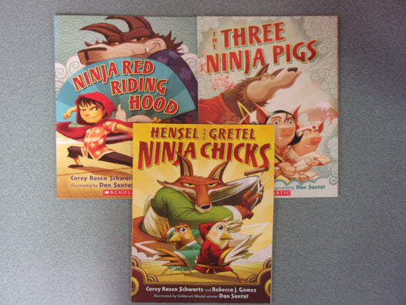 Fairy Tale Ninja Trilogy: Hensel and Gretel Ninja Chicks, Ninja Red Riding Hood, The Three Ninja Pigs by Corey Rosen Schwartz (Paperback)