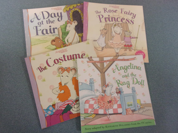 Set of 4 Angelina Ballerina Books by Katharine Holabird (Paperback)