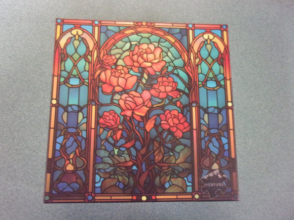 Stained Glass Flowers Puzzle (1000 Pieces)