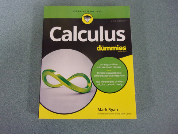 Calculus For Dummies by Mark Ryan (Paperback)