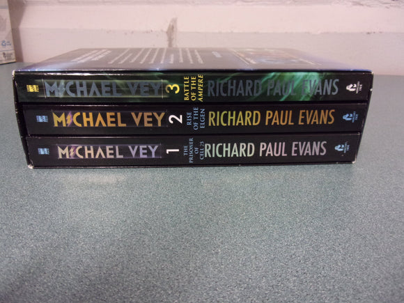 Michael Vey: The Electric Collection, Books 1-3 by Richard Paul Evans (Paperback) *This set not as pictured. Instead, showing significant wear and tear.  Reading copies with no slipcase.