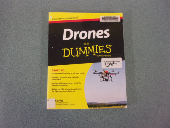 Drones For Dummies by Mark LaFay (Ex-Library Softcover)