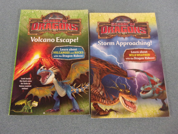 School of Dragons: Books 1 & 3 - Volcano Escape! & Storm Approaching! (Paperback)
