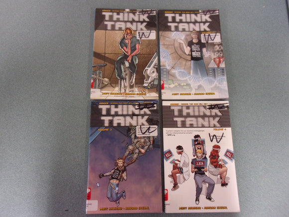 Think Tank, Volumes 1-4 by Matt Hawkins (Ex-Library Paperback)