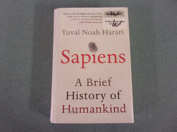 Sapiens: A Brief History of Humankind by Yuval Noah Harari (Paperback) ***This copy not Ex-Library as pictured.***